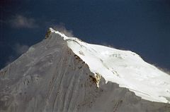 15 Chogolisa I And Long Ridge To Chogolisa II Close Up Late Afternoon From Shagring Camp On Upper Baltoro Glacier.jpg